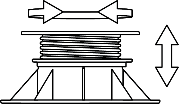 Decking Adjustable Risers (Optional Extra)