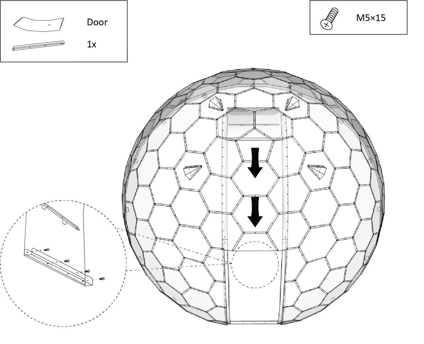 GeoDomeX Large - 5M Version